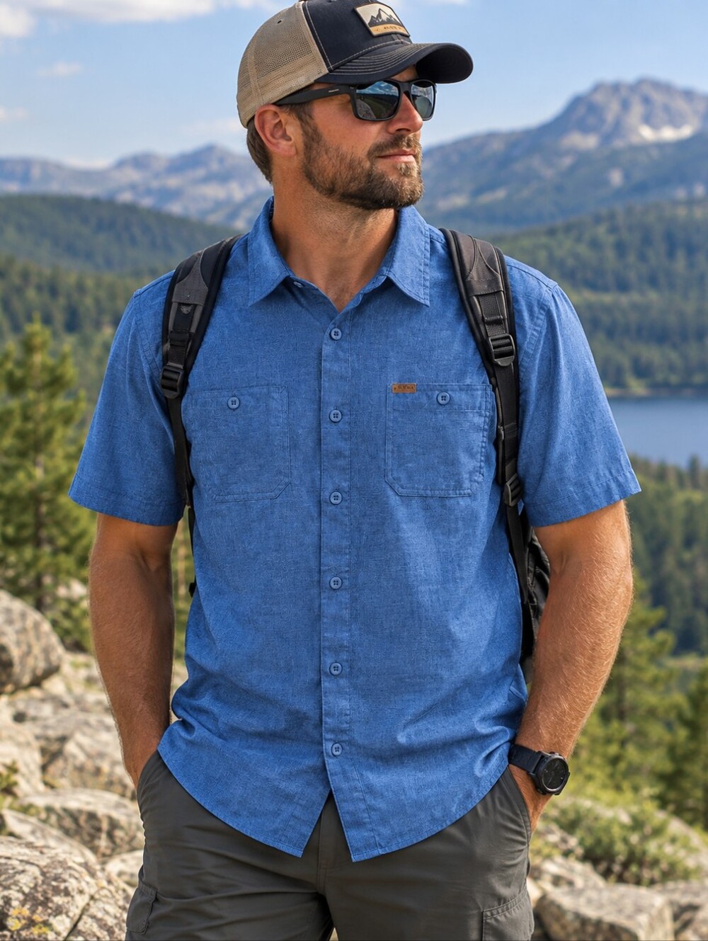 Orvis Blue Men's Shirt